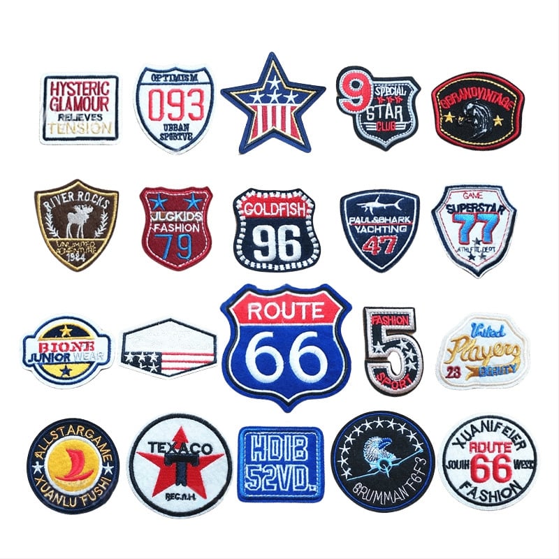 Burley κεντημένο patch από ύφασμα για ρούχα, παπούτσια και καπέλα