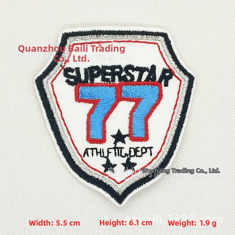 Burley κεντημένο patch από ύφασμα για ρούχα, παπούτσια και καπέλα