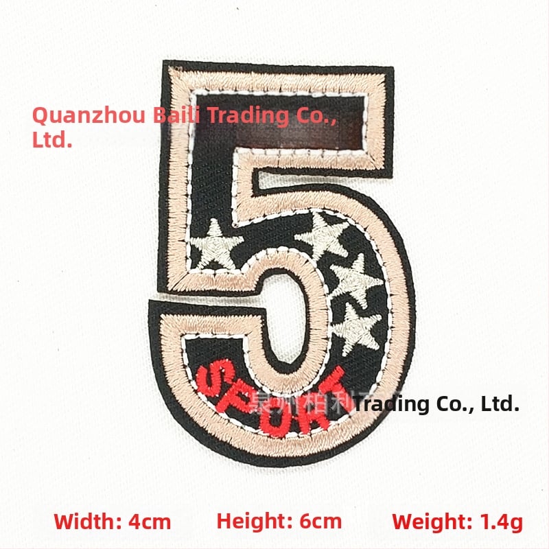 Burley κεντημένο patch από ύφασμα για ρούχα, παπούτσια και καπέλα