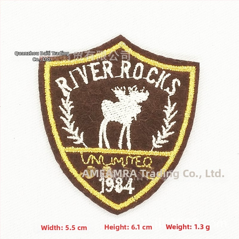 Burley κεντημένο patch από ύφασμα για ρούχα, παπούτσια και καπέλα