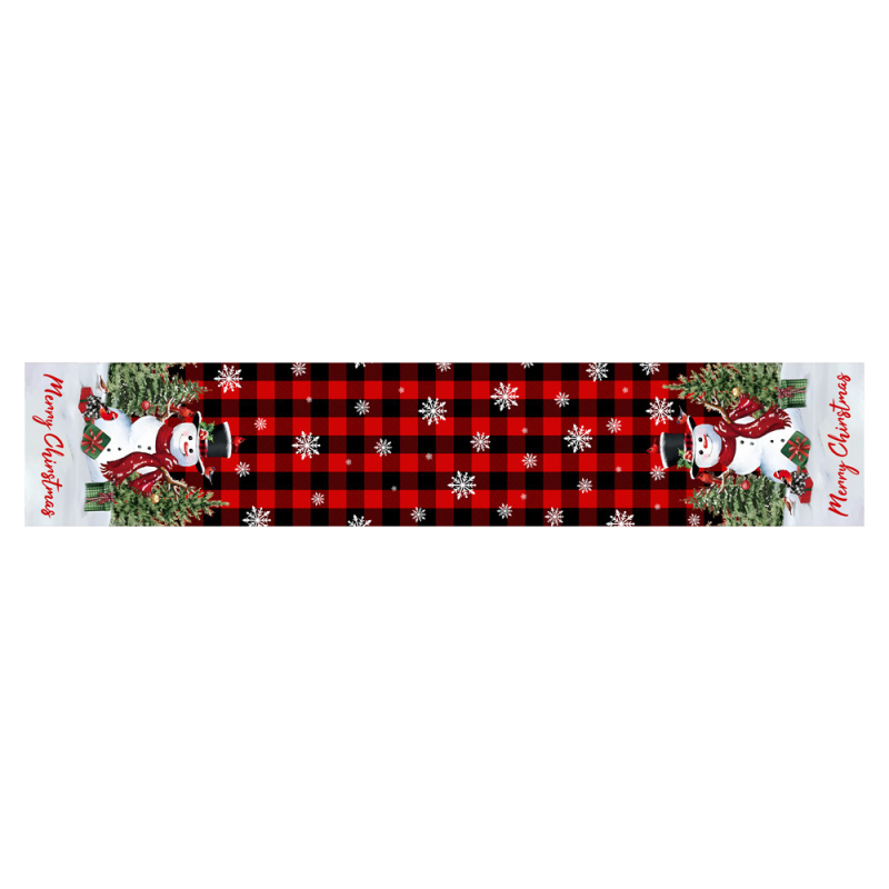 Kalėdinis stalinis kelias iš lino, tvirtas ir skalbiamas mašinoje, dryžių/kaklaraižų raštas, 95% linas