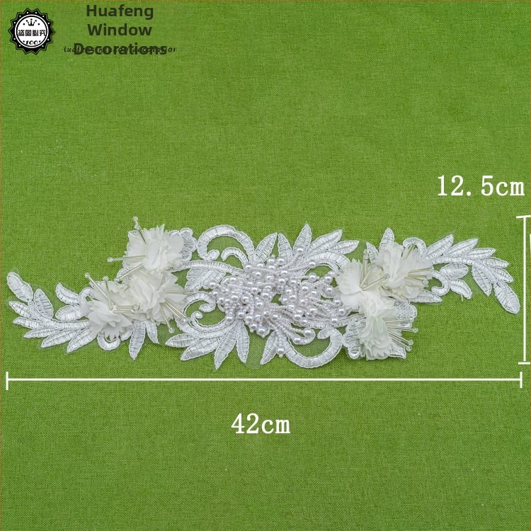 Δαντελένιο κεντημένο appliqué για διακόσμηση οικιακών υφασμάτων | Υλικό: Δαντέλα; Εφαρμογή: Διακόσμηση, Οικιακά υφάσματα; Μάρκα: Huafeng Window Decorations
