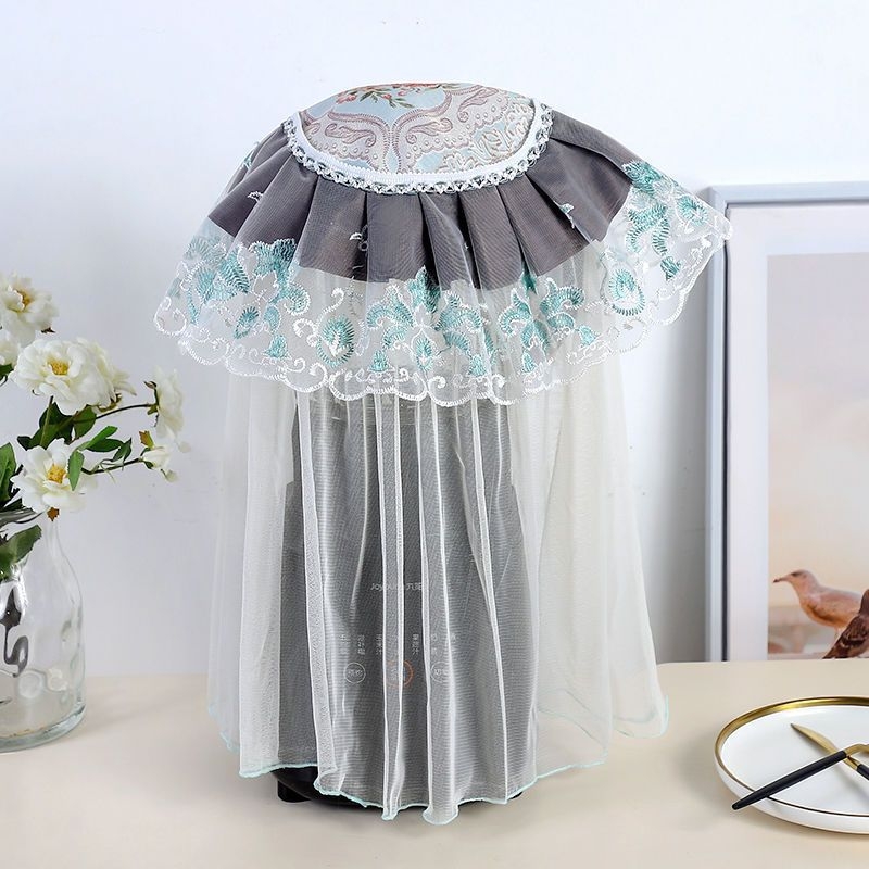 Ovaalne riisikeetja kate pitsilise kangaga – Euroopa stiilis, mitmekülgne tolmukaitse