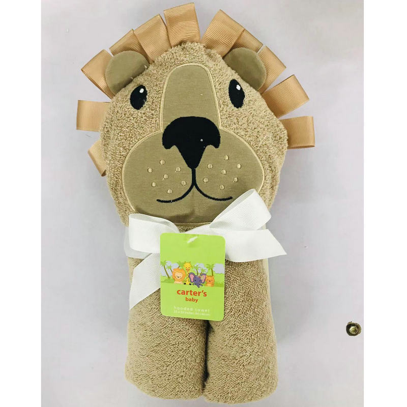 Beebi 3D loomade motiiviga kapuutsiga froteed, 100% puuvill, 300–500 g, vanusegrupp 1–6 aastat, kohandatav, Wanda