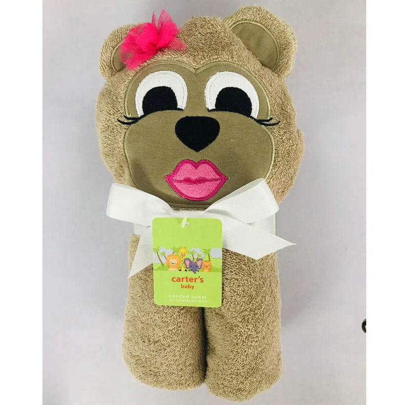 Beebi 3D loomade motiiviga kapuutsiga froteed, 100% puuvill, 300–500 g, vanusegrupp 1–6 aastat, kohandatav, Wanda