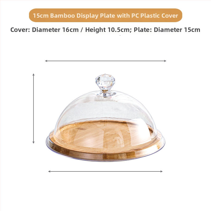 Gyümölcs kóstoló tál porvédő fedéllel és átlátszó fedéllel – Egyszerű stílus, Anyag: Egyéb, Minőség: Megfelelő termék