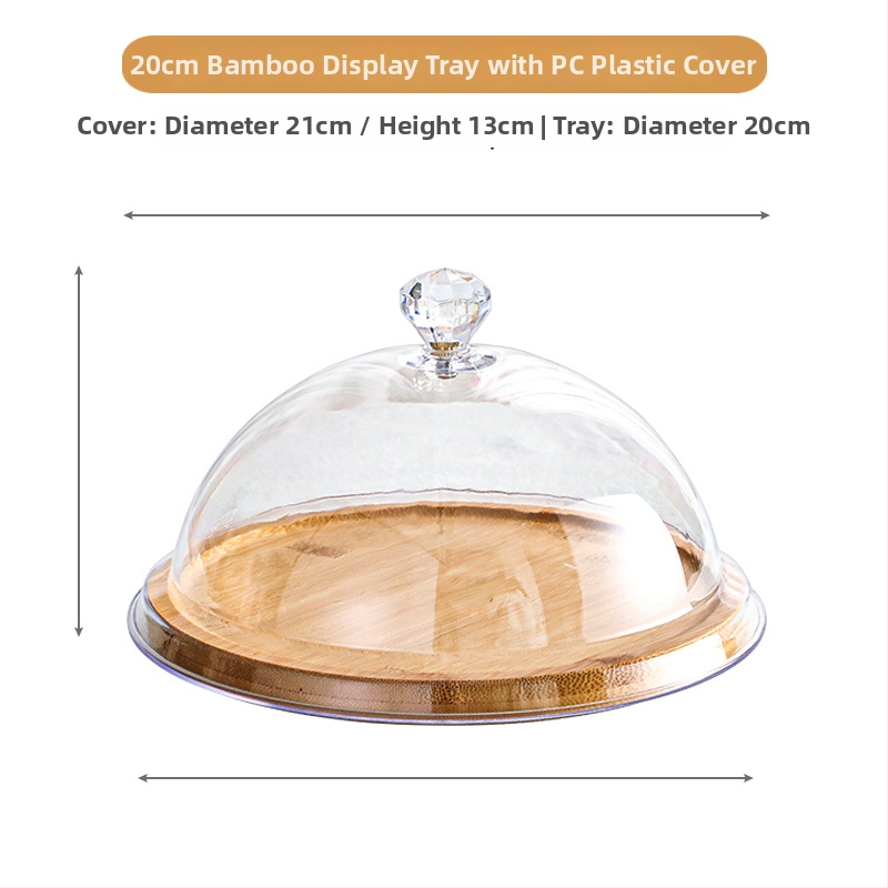 Gyümölcs kóstoló tál porvédő fedéllel és átlátszó fedéllel – Egyszerű stílus, Anyag: Egyéb, Minőség: Megfelelő termék