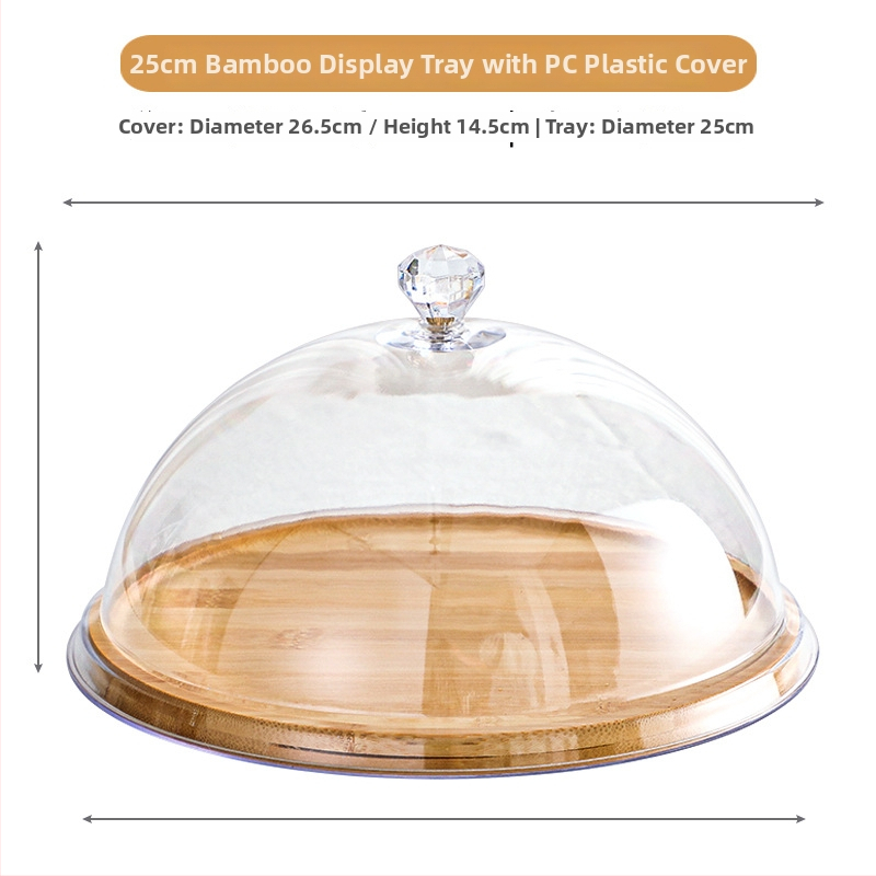 Gyümölcs kóstoló tál porvédő fedéllel és átlátszó fedéllel – Egyszerű stílus, Anyag: Egyéb, Minőség: Megfelelő termék