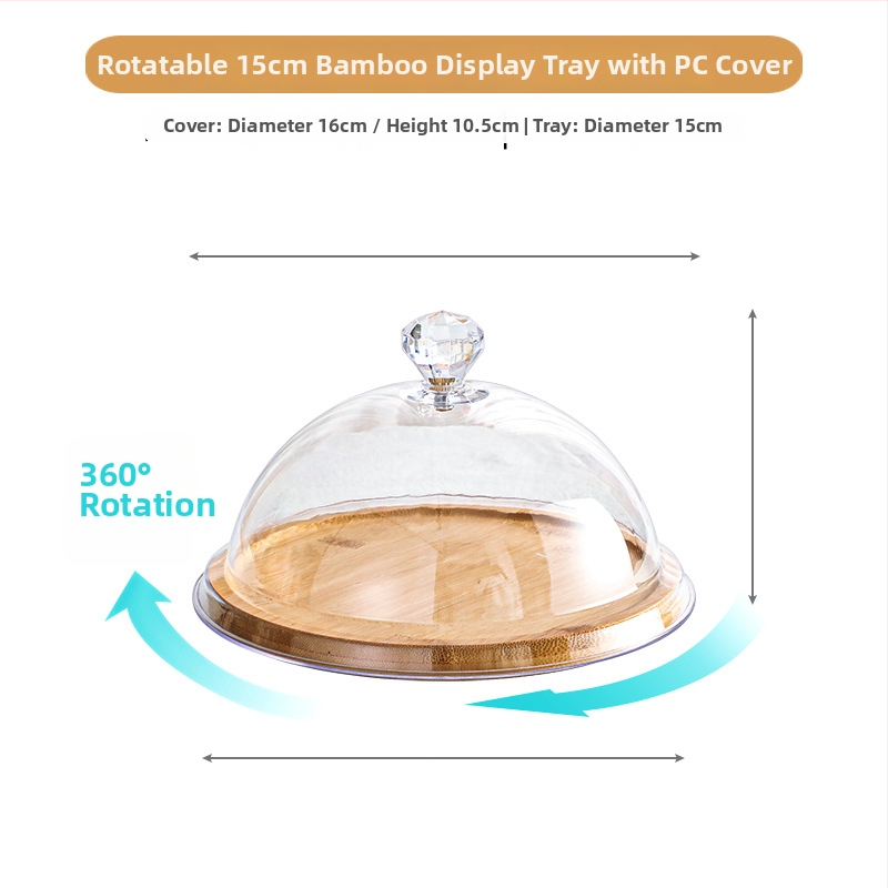 Gyümölcs kóstoló tál porvédő fedéllel és átlátszó fedéllel – Egyszerű stílus, Anyag: Egyéb, Minőség: Megfelelő termék