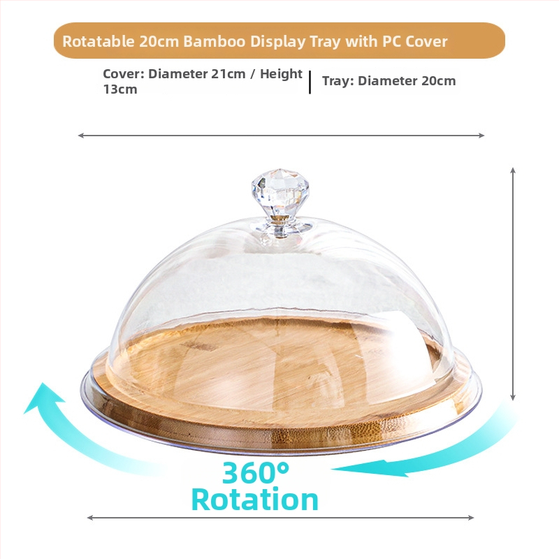 Gyümölcs kóstoló tál porvédő fedéllel és átlátszó fedéllel – Egyszerű stílus, Anyag: Egyéb, Minőség: Megfelelő termék