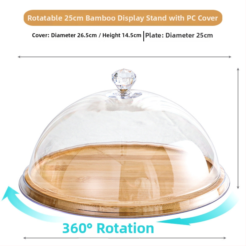 Gyümölcs kóstoló tál porvédő fedéllel és átlátszó fedéllel – Egyszerű stílus, Anyag: Egyéb, Minőség: Megfelelő termék