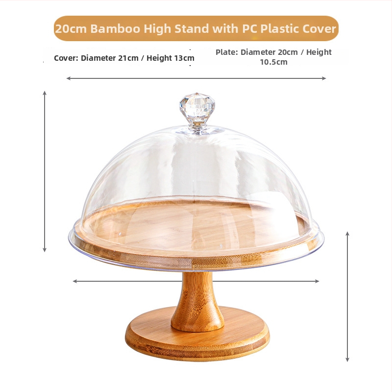 Gyümölcs kóstoló tál porvédő fedéllel és átlátszó fedéllel – Egyszerű stílus, Anyag: Egyéb, Minőség: Megfelelő termék