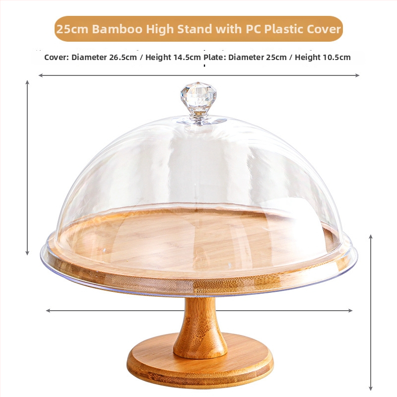 Gyümölcs kóstoló tál porvédő fedéllel és átlátszó fedéllel – Egyszerű stílus, Anyag: Egyéb, Minőség: Megfelelő termék