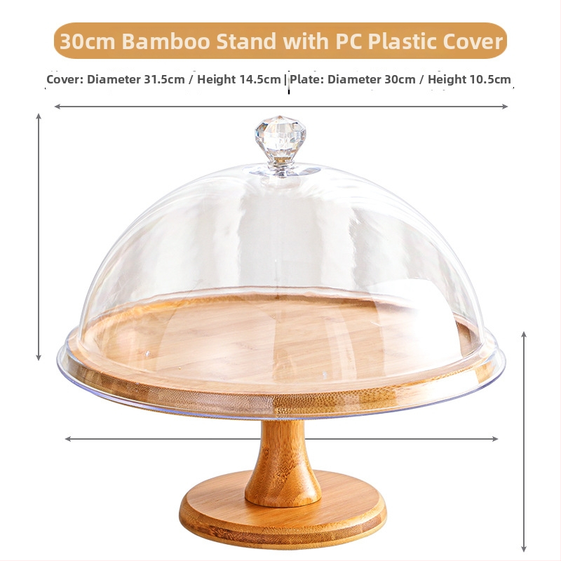 Gyümölcs kóstoló tál porvédő fedéllel és átlátszó fedéllel – Egyszerű stílus, Anyag: Egyéb, Minőség: Megfelelő termék