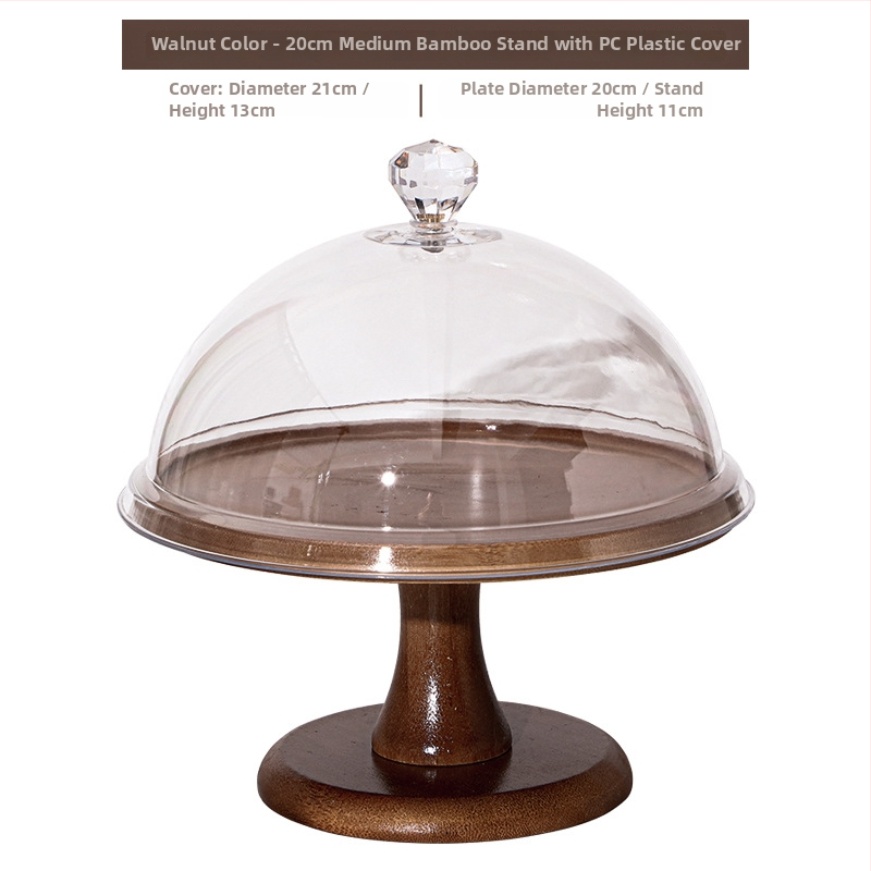 Gyümölcs kóstoló tál porvédő fedéllel és átlátszó fedéllel – Egyszerű stílus, Anyag: Egyéb, Minőség: Megfelelő termék