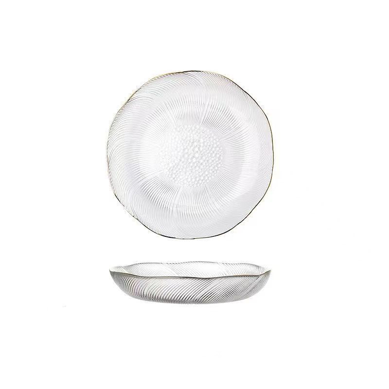 Ólommentes kristályüveg gyümölcstál, Gui Zhongtang, kortárs stílus, első osztályú minőség