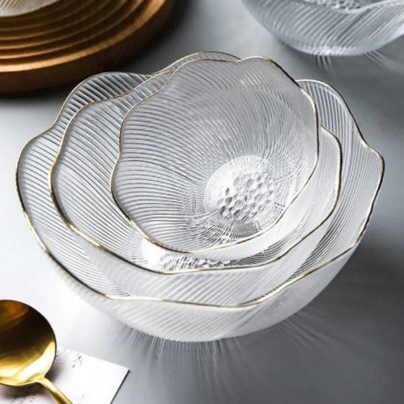 Ólommentes kristályüveg gyümölcstál, Gui Zhongtang, kortárs stílus, első osztályú minőség