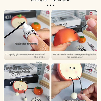 Μικρή διακοσμητική κούκλα από ρητίνη για οικιακό γραφείο — χαρακτική και λεία επεξεργασία, δώρο γενεθλίων