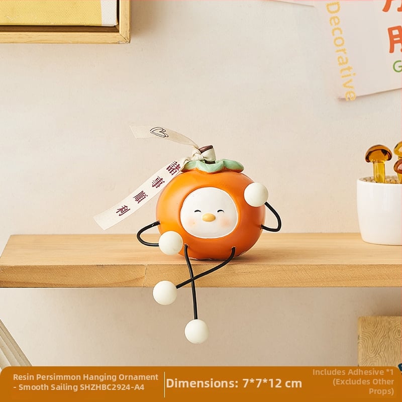 Μικρή διακοσμητική κούκλα από ρητίνη για οικιακό γραφείο — χαρακτική και λεία επεξεργασία, δώρο γενεθλίων