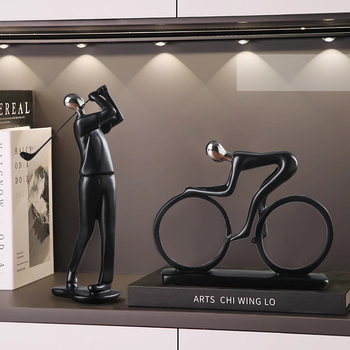 Αθλητικές φιγούρες — Δημιουργικός επιτραπέζιος διακοσμητής, μεταξωτό άνθος, καθολικό στυλ, δώρο γενεθλίων, επιχειρηματικό δώρο.