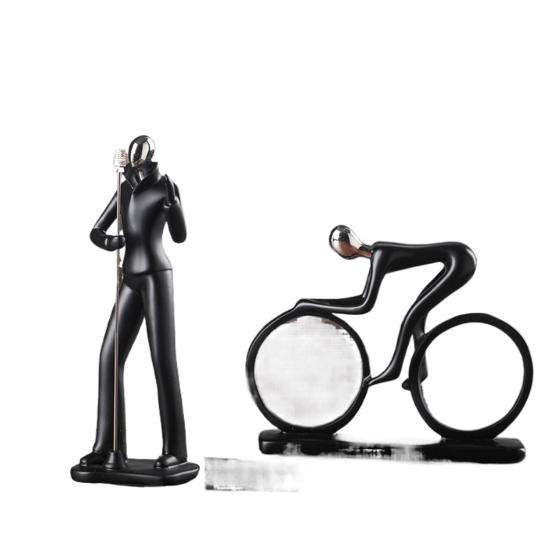 Αθλητικές φιγούρες — Δημιουργικός επιτραπέζιος διακοσμητής, μεταξωτό άνθος, καθολικό στυλ, δώρο γενεθλίων, επιχειρηματικό δώρο.