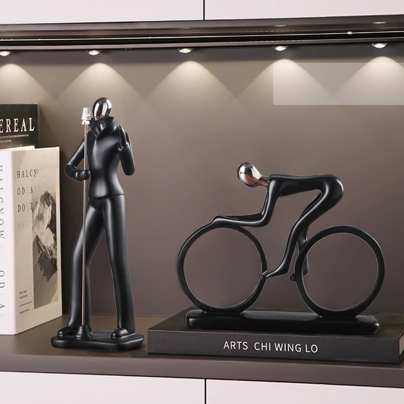 Αθλητικές φιγούρες — Δημιουργικός επιτραπέζιος διακοσμητής, μεταξωτό άνθος, καθολικό στυλ, δώρο γενεθλίων, επιχειρηματικό δώρο.