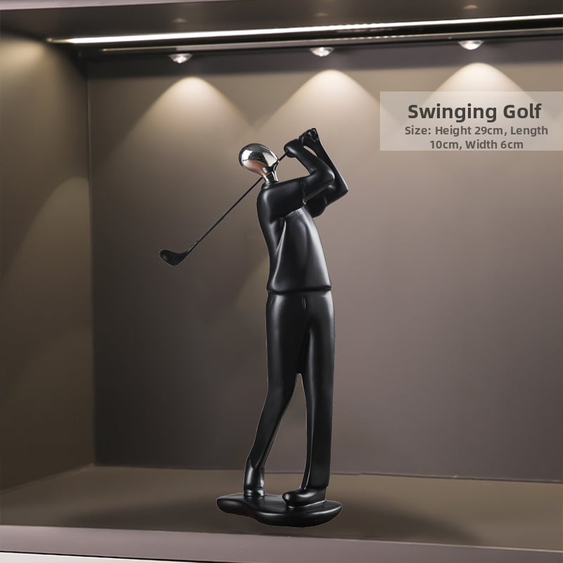 Αθλητικές φιγούρες — Δημιουργικός επιτραπέζιος διακοσμητής, μεταξωτό άνθος, καθολικό στυλ, δώρο γενεθλίων, επιχειρηματικό δώρο.