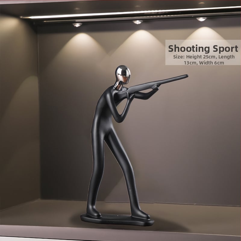 Αθλητικές φιγούρες — Δημιουργικός επιτραπέζιος διακοσμητής, μεταξωτό άνθος, καθολικό στυλ, δώρο γενεθλίων, επιχειρηματικό δώρο.