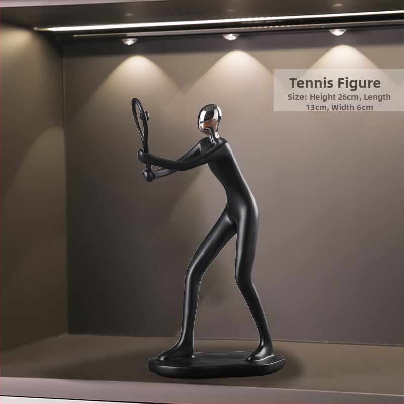 Αθλητικές φιγούρες — Δημιουργικός επιτραπέζιος διακοσμητής, μεταξωτό άνθος, καθολικό στυλ, δώρο γενεθλίων, επιχειρηματικό δώρο.