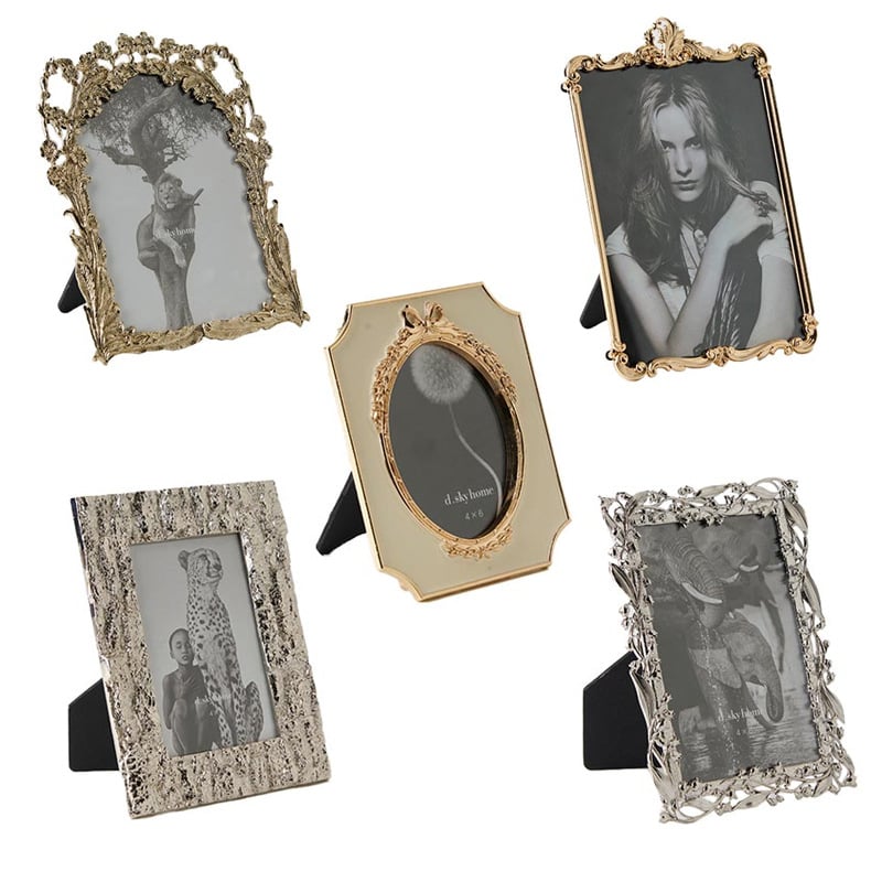 Žvakių laikiklis su paukščio šakos dizainu, papuošalų padėklas ir lapų padėklas, nuotraukų rėmas — cinko lydinys, lengvas prabangos stilius