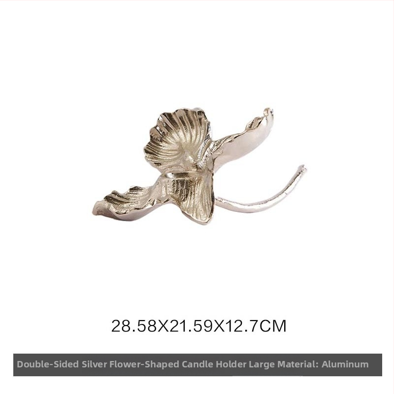 Žvakių laikiklis su paukščio šakos dizainu, papuošalų padėklas ir lapų padėklas, nuotraukų rėmas — cinko lydinys, lengvas prabangos stilius