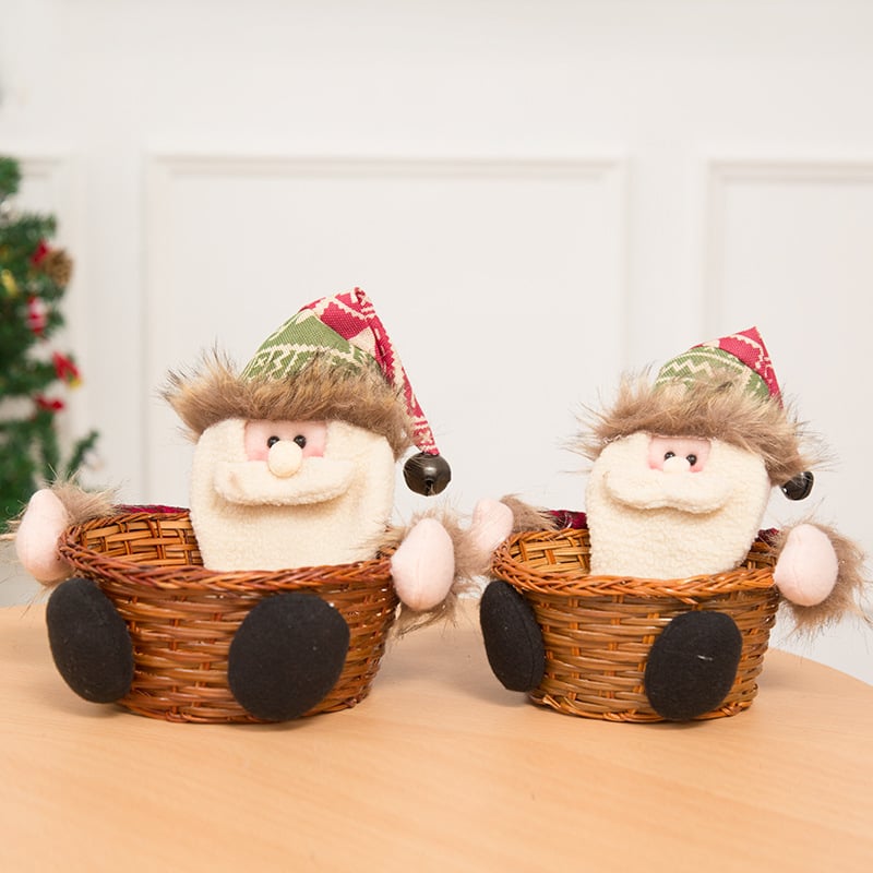 Меламинов кошничка за коледни бонбони, капацитет под 100 ml, произход Пекин, биоразградима, микровълнова не е подходяща