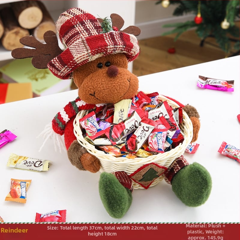 Меламинов кошничка за коледни бонбони, капацитет под 100 ml, произход Пекин, биоразградима, микровълнова не е подходяща