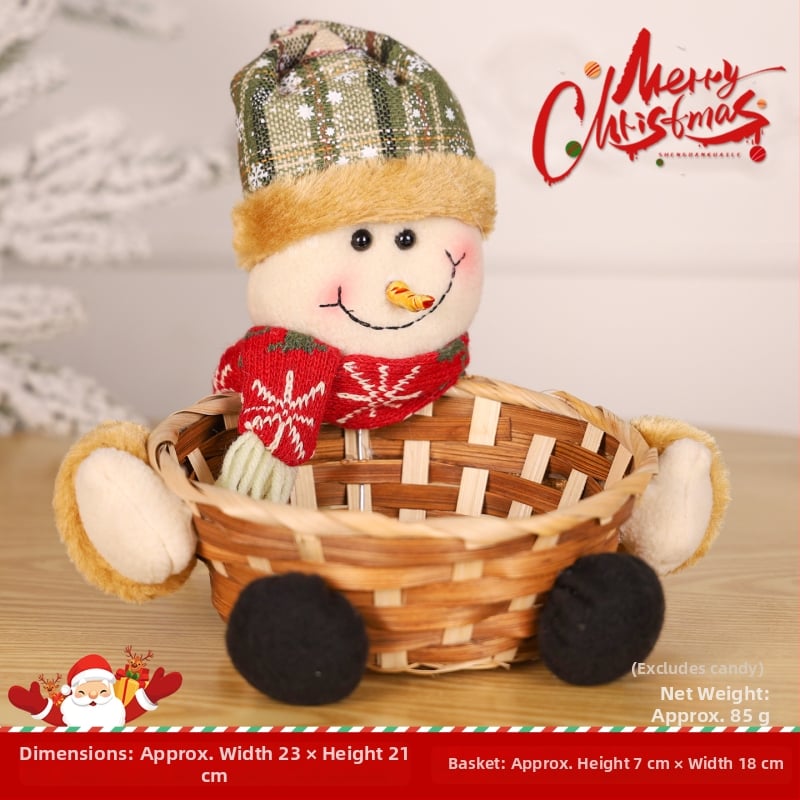 Меламинов кошничка за коледни бонбони, капацитет под 100 ml, произход Пекин, биоразградима, микровълнова не е подходяща