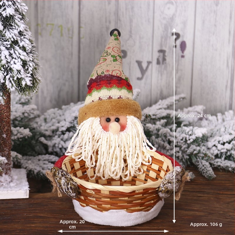 Меламинов кошничка за коледни бонбони, капацитет под 100 ml, произход Пекин, биоразградима, микровълнова не е подходяща