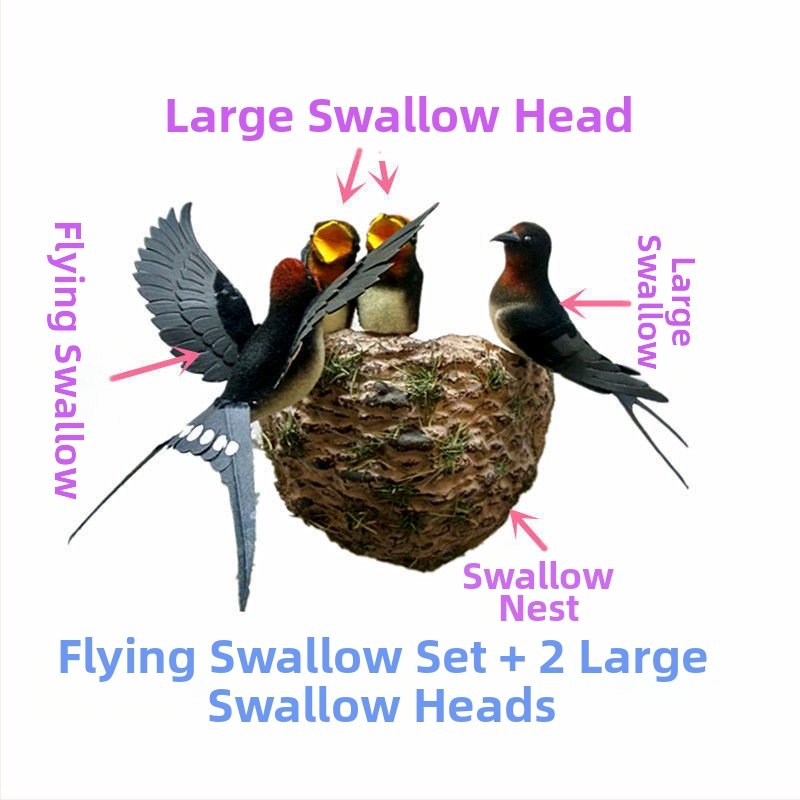 Sieninis dekoras su paukščio lizdu iš putplasčio, Viduržemio jūros stilius, namų puošmena, pritaikoma užsakymui