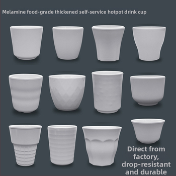 Melamiinist portselanilaadse välimusega kruus, isoleeriv, silindriline, ühekihiline, kohandatav