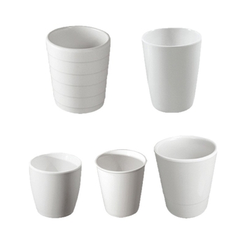 Melamiinist portselanilaadse välimusega kruus, isoleeriv, silindriline, ühekihiline, kohandatav