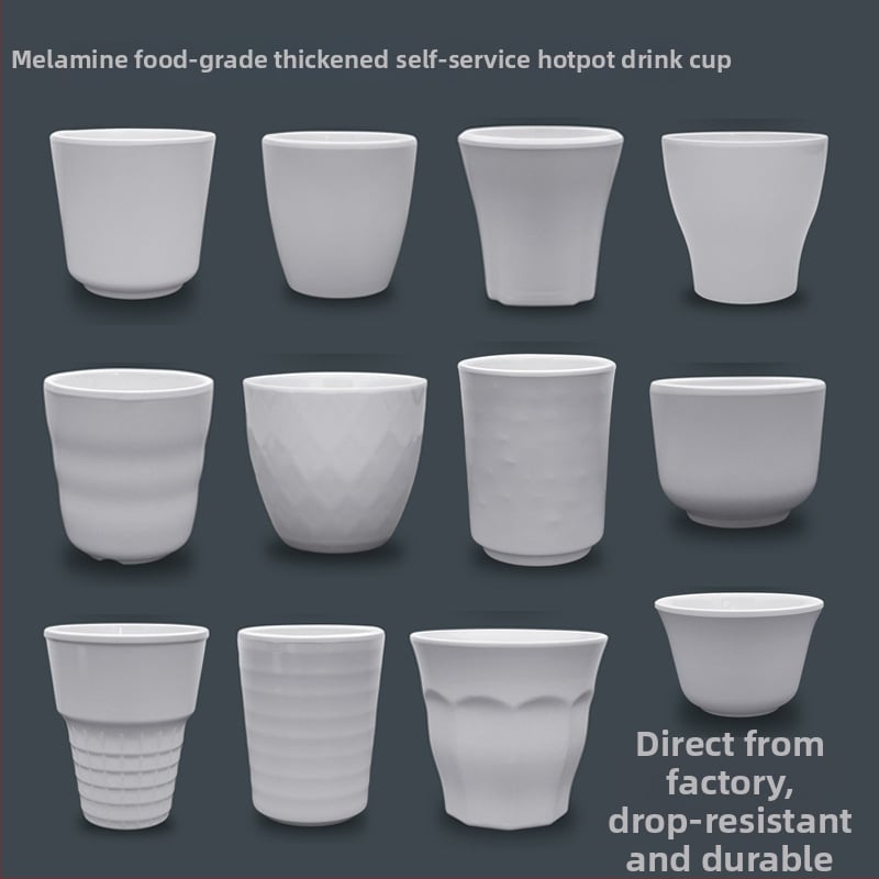 Melamiinist portselanilaadse välimusega kruus, isoleeriv, silindriline, ühekihiline, kohandatav