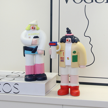 Διακοσμητική φιγούρα από ρητίνη για διακόσμηση αρτοποιείου και καφέ - Bread Man χαρακτήρας, μοντέρνο μινιμαλιστικό στυλ, ιδανικό δώρο έναρξης επιχείρησης