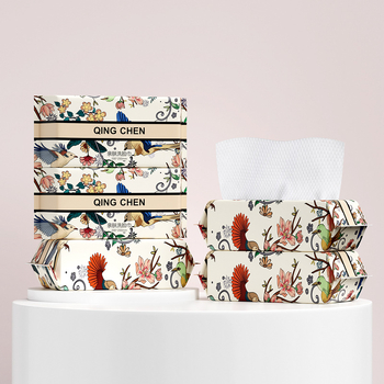 Egyszer használatos arcmosó törölköző 100% pamut, Plain weave, testreszabható feldolgozás