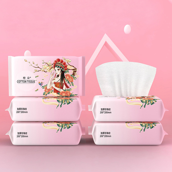 Egyszer használatos arcmosó törölköző 100% pamut, Plain weave, testreszabható feldolgozás