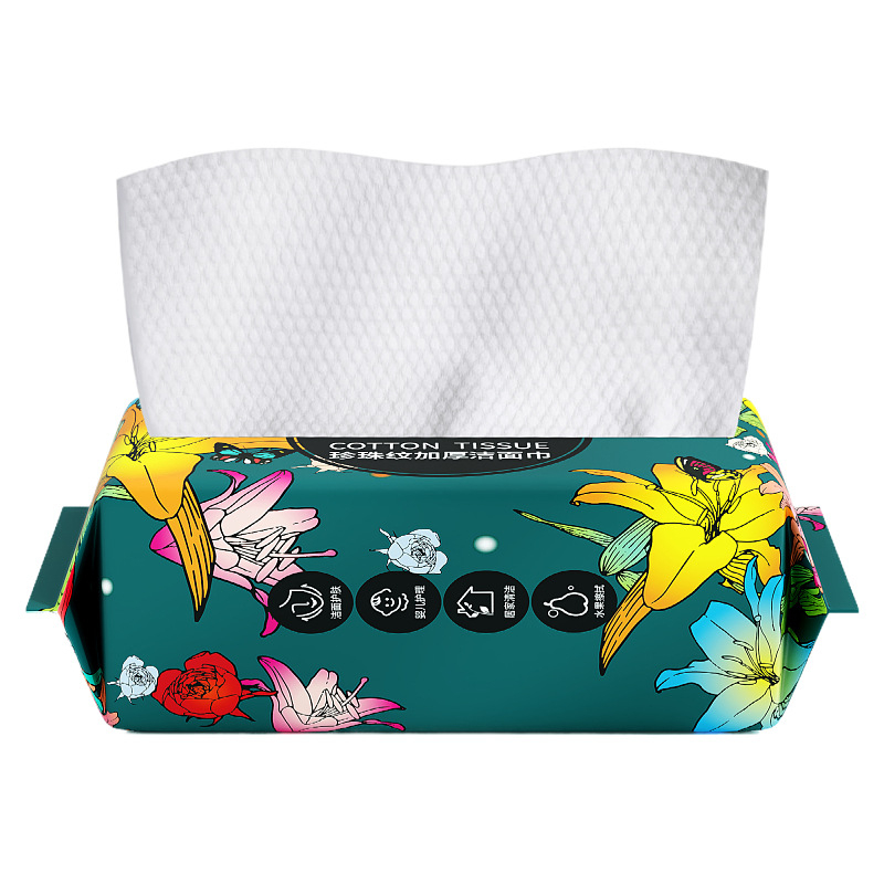 Egyszer használatos arcmosó törölköző 100% pamut, Plain weave, testreszabható feldolgozás