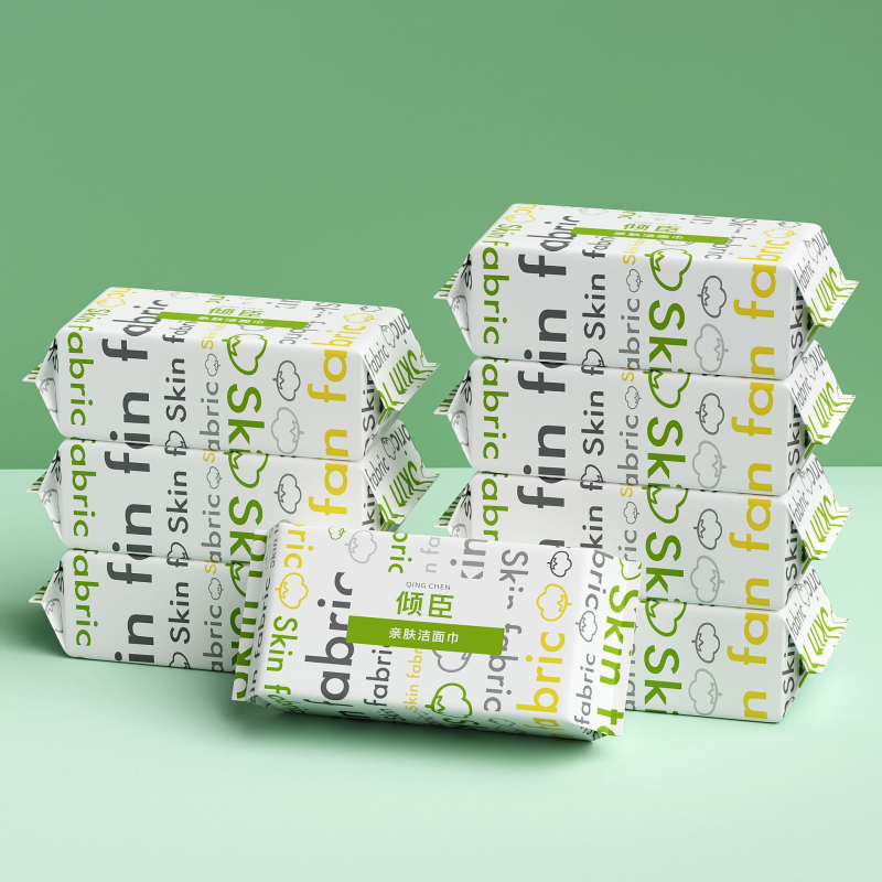 Egyszer használatos arcmosó törölköző 100% pamut, Plain weave, testreszabható feldolgozás