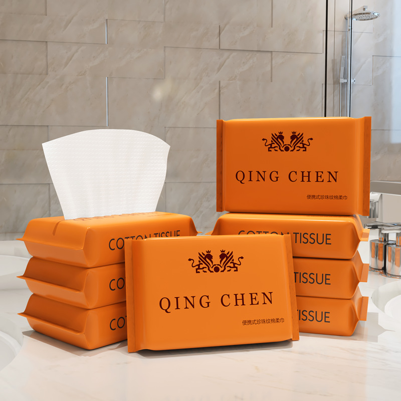 Egyszer használatos arcmosó törölköző 100% pamut, Plain weave, testreszabható feldolgozás