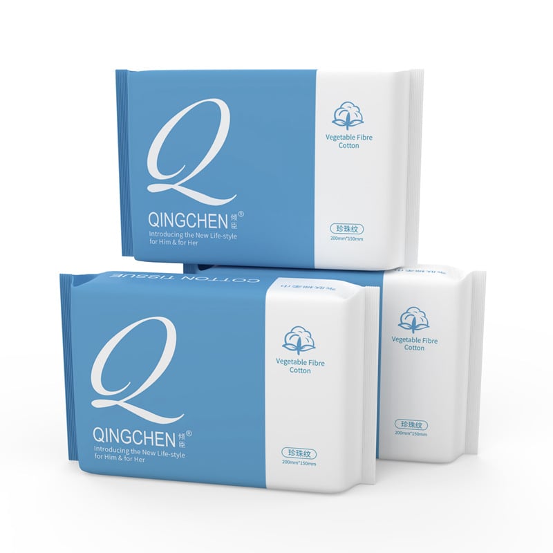 Egyszer használatos arcmosó törölköző 100% pamut, Plain weave, testreszabható feldolgozás