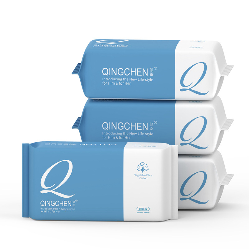 Egyszer használatos arcmosó törölköző 100% pamut, Plain weave, testreszabható feldolgozás