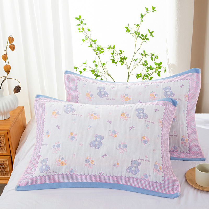 Tiffa géz pamut párnahuzat, logó nélkül, testreszabható