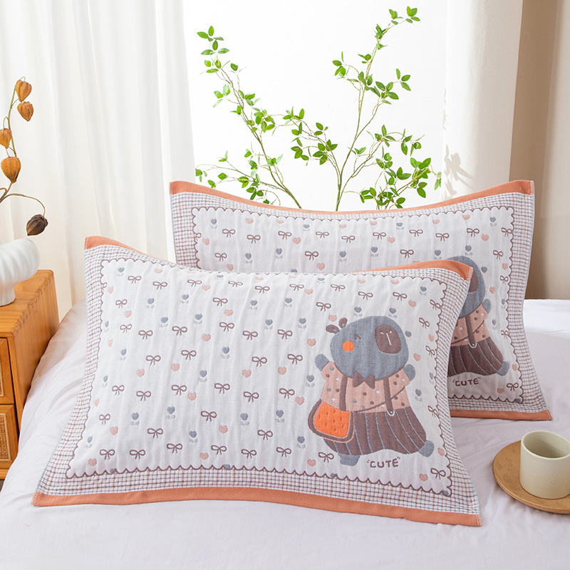 Tiffa géz pamut párnahuzat, logó nélkül, testreszabható