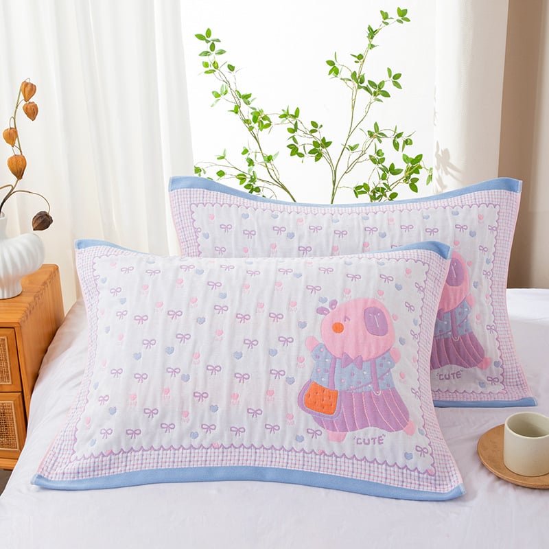 Tiffa géz pamut párnahuzat, logó nélkül, testreszabható